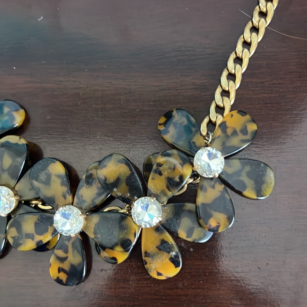 Jcrew Tortoise Statement Necklace - image 3